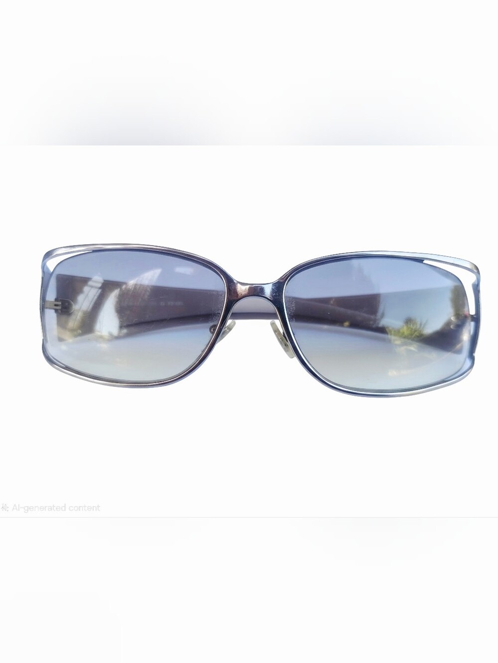 Vintage Fendi FS 345 060 FD Logo Sunglasses Rare Y2K Violet Silver